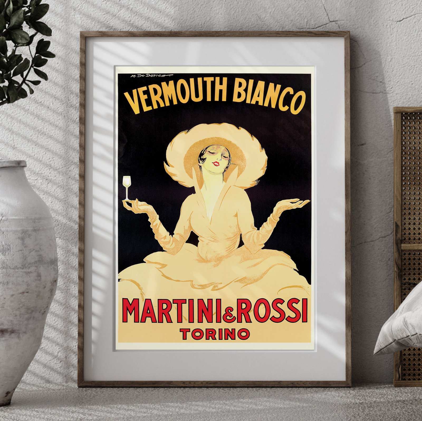 Vermouth Bianco | Marcello Dudovich | 1950 | Vintage Ads | Wall